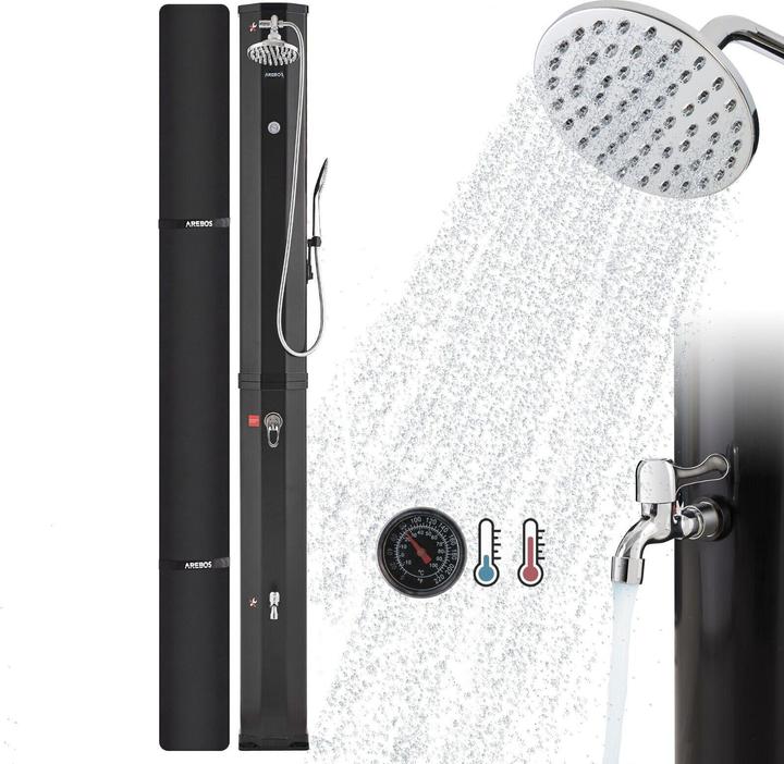 Arebos Solardusche mit Handbrause