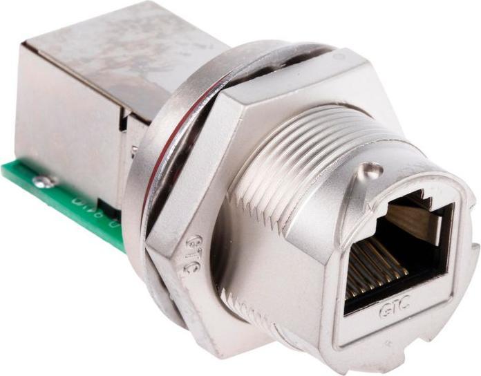 Actual product image Rs Pro RJ45 Metal C3 Panel Jack Lock/Screw