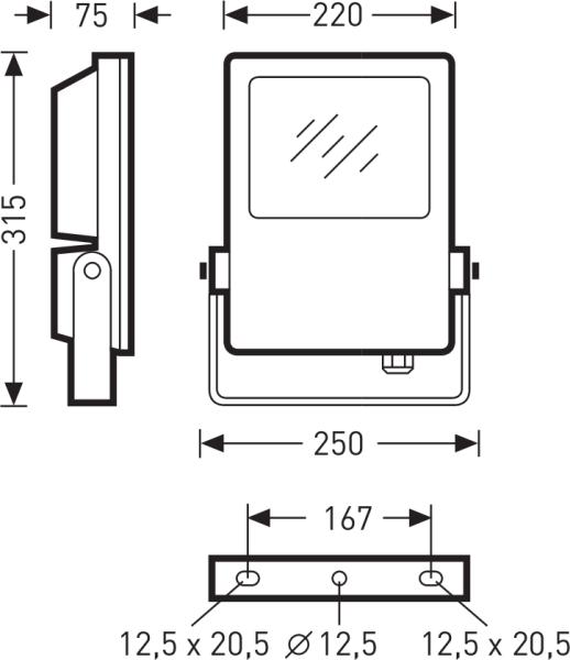 Image du produit Trilux Combial 30-RB8R/7500-740 1G1W ET (7500 lm, IP65)