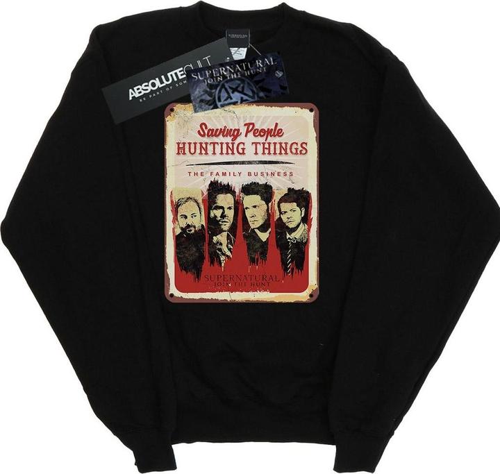 Actual product image Supernatural Womens/Ladies Family Business Sign Sweatshirt (XXL)