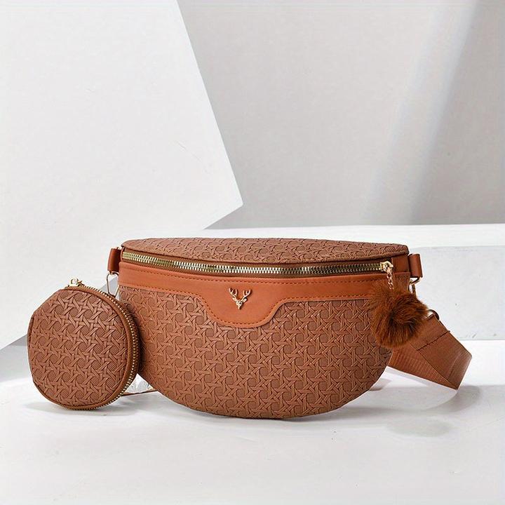 Immagine prodotto Only-Bags.Store Due pezzi con decorazioni di cervo Borsa da petto alla moda Set di borse a tracolla