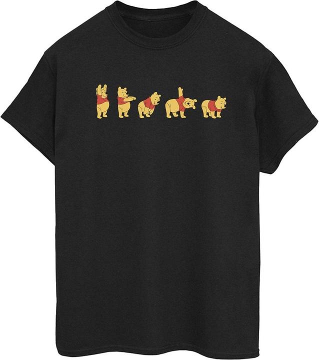 Actual product image Disney Womens/Ladies Winnie The Pooh Stretching Cotton Boyfriend T-Shirt (XL)