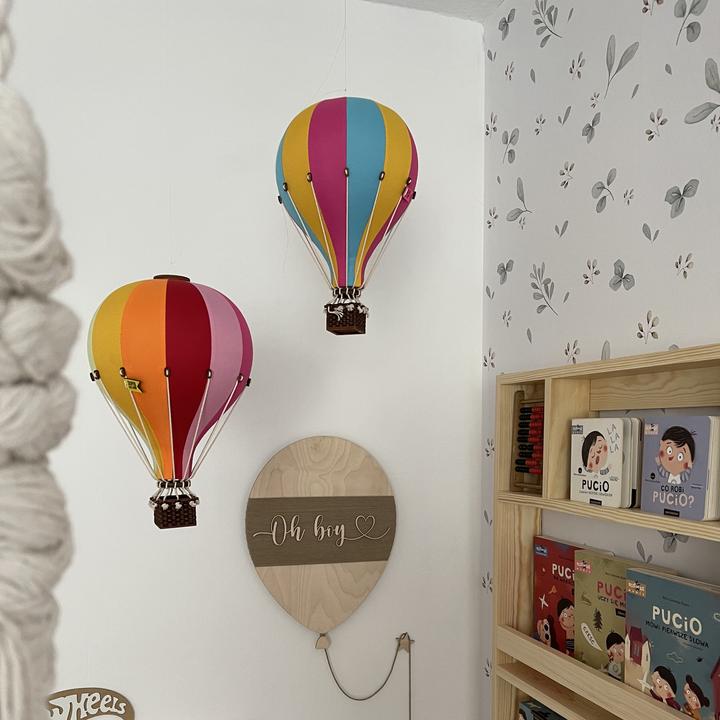 Produktbild Super Balloon Deko Heissluftballon Pink Blau Gelb (1 x)