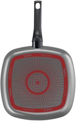 Actual product image Tefal Steak Pan B5694053 Easy Plus Grilis, Diameter 26 cm, Fixed handle (26 cm, Grill pan, Aluminium)