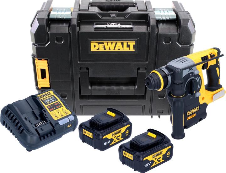 Productafbeelding DeWalt DCH 273 M2 Accu combihamer 18V 2,1J SDS-Plus Brushless + 2x accu 4,0Ah + lader + TSTAK (Oplaadbare batterij)