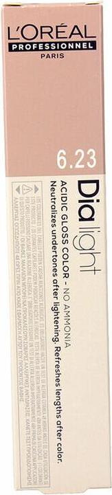 Actual product image L'Oréal Professionnel DIA LIGHT gel-creme acide sans amoniaque #6.23 50 ml (#6.23 Dark Blonde Gold)
