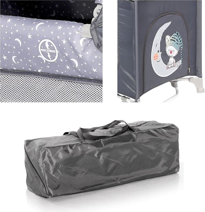 Produktbild Lorelli Baby Reisebett Moonlight faltbar