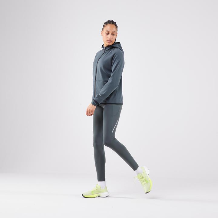 Produktbild Kiprun Lauftights lang Damen - Run 500 Warm grün (W35)