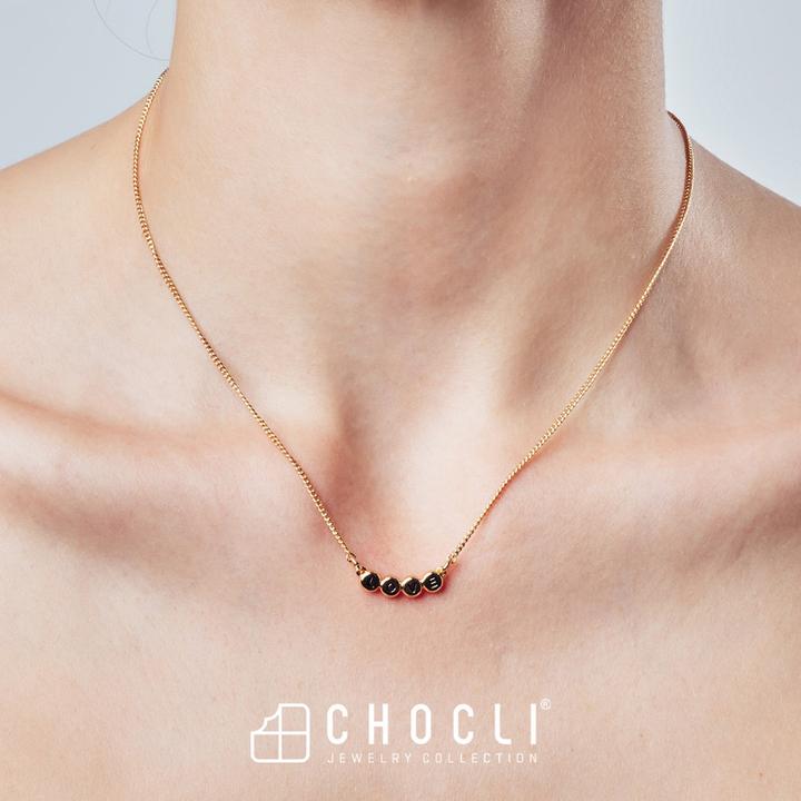 Produktbild MTM Love Letters Necklace (Messing, 18k Gold, 43 cm)