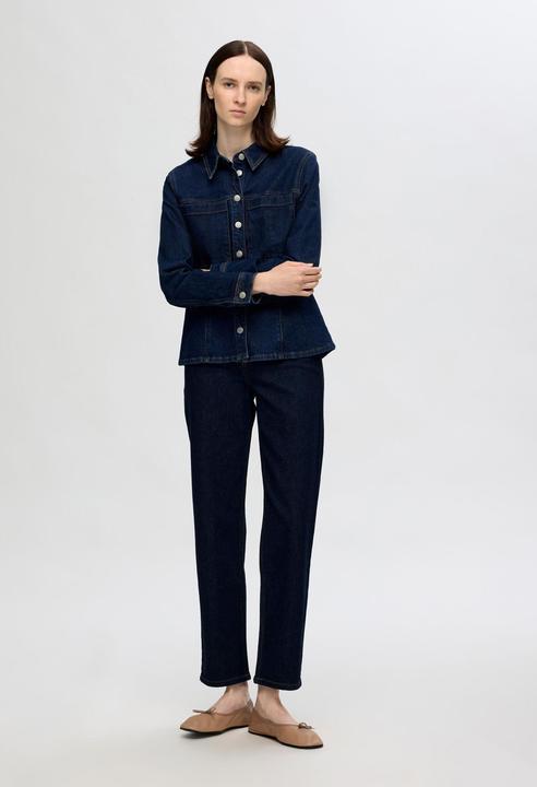 Produktbild Selected Femme Dunkelblaue Straight Fit Jeans (W30/L32)