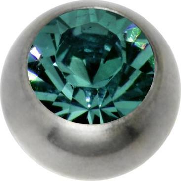 Image du produit Bijouteria 1.2mm Titane élément de piercing (Cristallin, Titane)