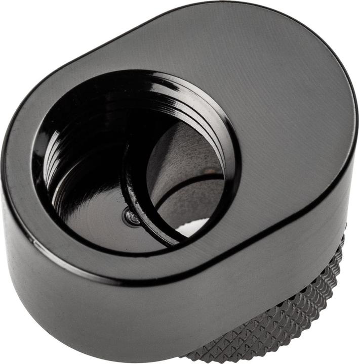 Actual product image XSPC G1/4 Rotary 7mm Offset Fitting - black chrome