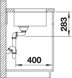 Image du produit Blanco Supra 340-U (Éviers à poser, 43 cm, 37 cm)
