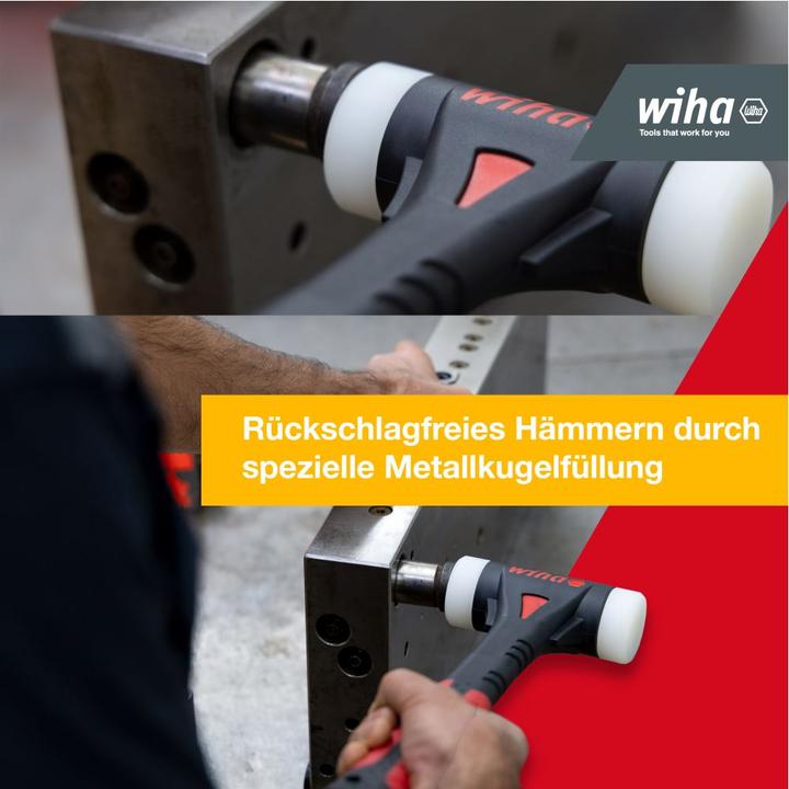 Productafbeelding Wiha FibreBuzz® soft-face hamer terugslagvrij, polyamide slagkop 320 mm | 44598 (740 g)