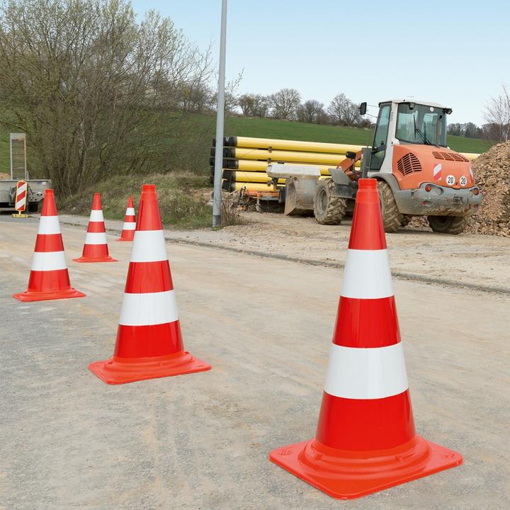 Actual product image Moravia MORION traffic cone EU, 500 mm with reflective foil type A RA 1