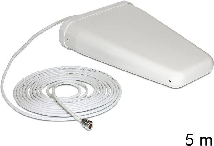 Produktbild Delock LTE Band 20/1/3/7 Antenne N Buchse 8  9 dBi direktional weiss outdoor (DECT, GSM, WLAN)