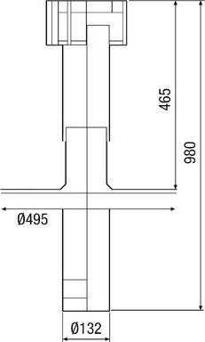 Produktbild Maico MAI DF125T DachdurchfÃ¼hrung Be-/EntlÃ¼ftung terracotta