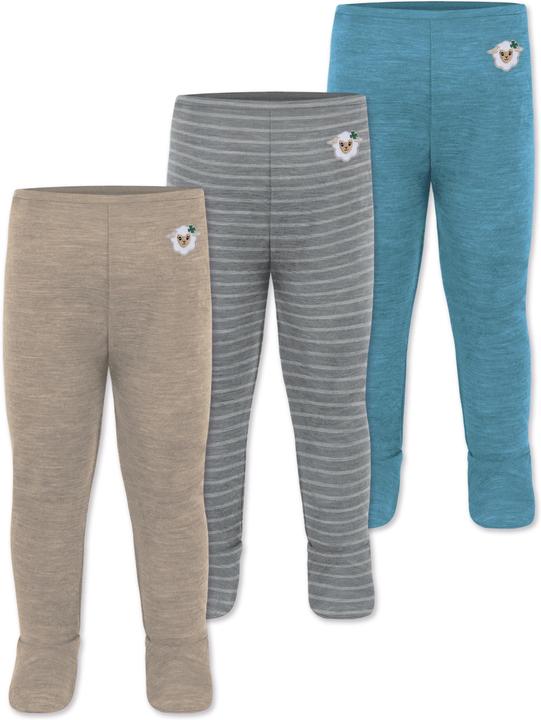 Beige, Blau, Grau