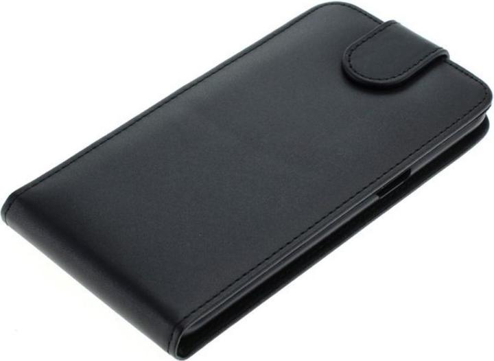 Actual product image König Design OTB Case (Faux Leather) for Samsung Galaxy S6 Edge+ SM G928F Flipcase black (Samsung Galaxy S6 Edge)