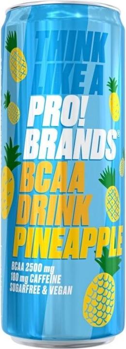 Actual product image Pro!Brands BCAA Drink Pineapple (330ml) (Pineapple, 1 x)
