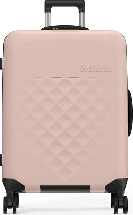 Image du produit Rollink Harde valise / trolley / valise de voyage - Vega 360 - 65 cm - Rose (80 l, M (50 - 90l))