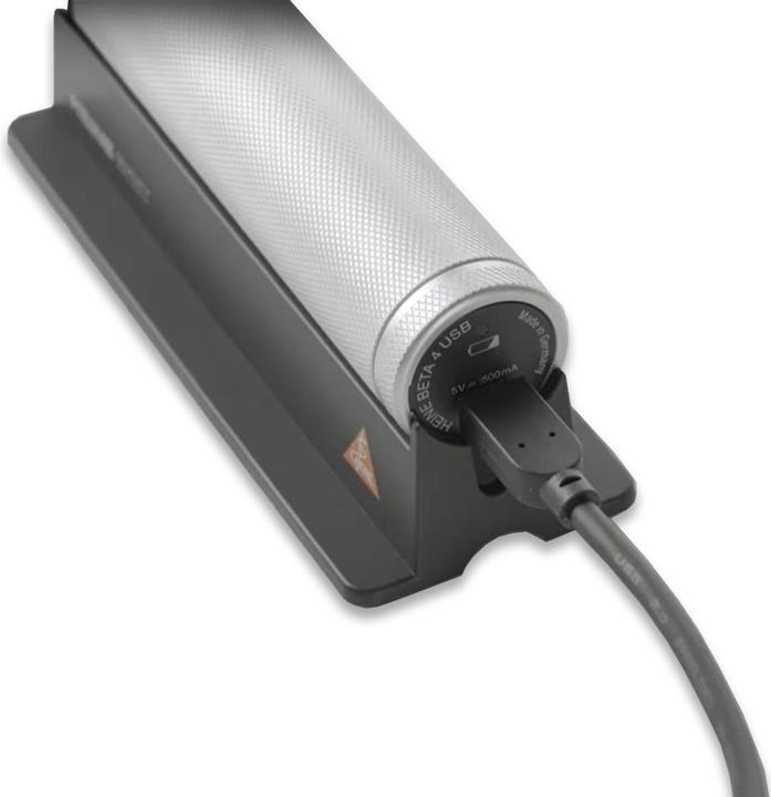 Produktbild Heine Beta 400 LED F.O. Otoskop-Set (B-143.28.388) - mit USB Ladegriff