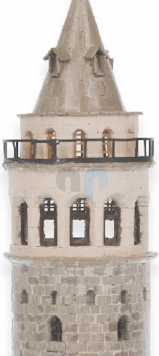 Produktbild Block Cuit. 3D Keramik-Modelbausatz -Galataturm - Istanbul (36 x 75 x 28 cm)