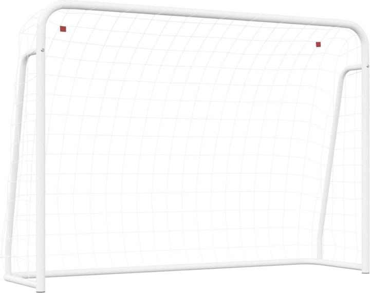 Produktbild VidaXL Fussballtor mit Netz Weiss 214x75x152 cm Stahl & Polyester