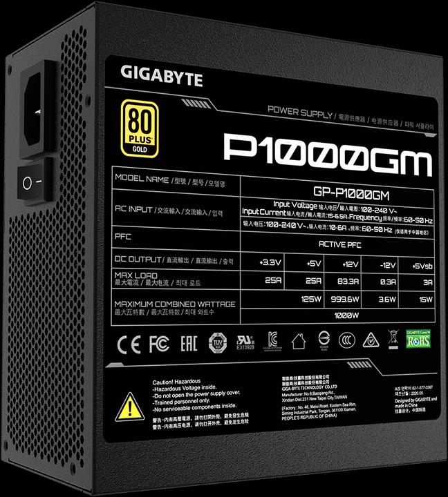 Immagine prodotto Gigabyte P1000GM (1000 W)