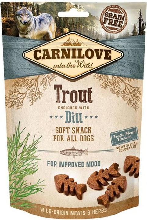 Actual product image Carnilove Dog Soft Snack with trout and dill (Adult, 1 pcs., 200 g)