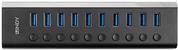 Immagine prodotto Lindy Hub USB 3.0 a 10 porte con interruttori On/Off Collega fino a 10 dispositivi USB (USB-C, 10 Porti)