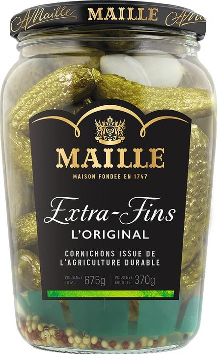 Produktbild Maille Cornichons extra fins 675g (1019 g)