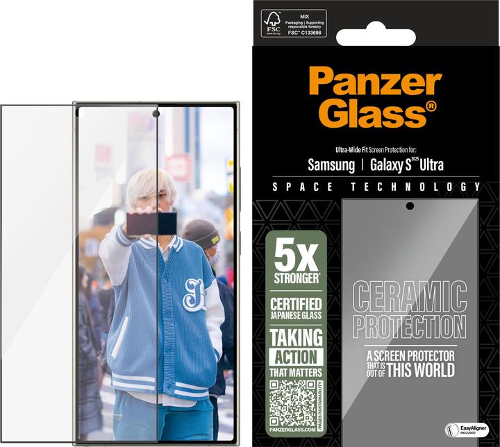 Produktbild PanzerGlass Ceramic Displayschutz (1 Stück, Samsung Galaxy S25 Ultra)