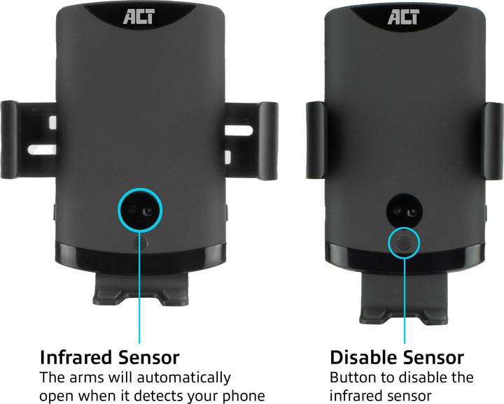 Image du produit Montage automatique du smartphone sur la voiture avec chargement sans fil