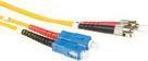 Actual product image SC-ST 9/125um OS1 Duplex 1.50m 1.5m SC ST Yellow Fiber Optic Cable (CAT6, 1.50 m)