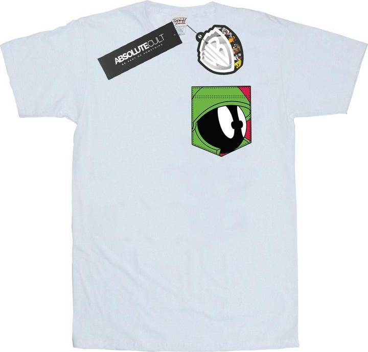 Produktbild Looney Tunes Marvin The Martian Face Faux Pocket TShirt (XXL)