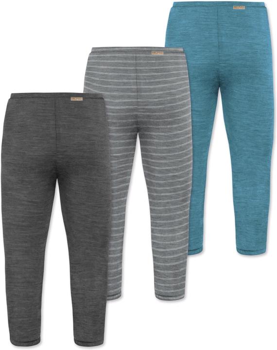 Produktbild Normani 3er Pack Baby Merino Unterhose mit Füssen - 9543 (68)