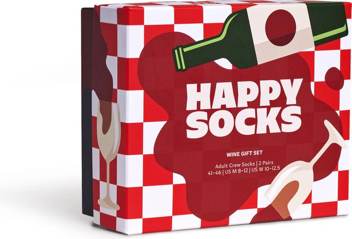 Actual product image Happy Socks 2-Pack Wine Gift Set (pack of 2, 41 - 46)