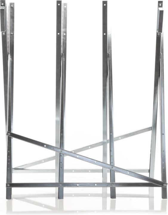 Actual product image Wiltec Folding sawhorse 4 log holders galvanised Timber sawhorse Sawing aid Toothing (80 cm, 84 cm)