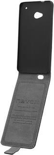 Actual product image Nevox RELINO Case for HTC One (M7) FLIP bag, black-grey, blister (4250686401530) (OnePlus X)