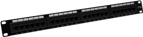 Actual product image Patchpanel 24-ports unshielded CAT6 PATCHPANEL 24P UTP C6