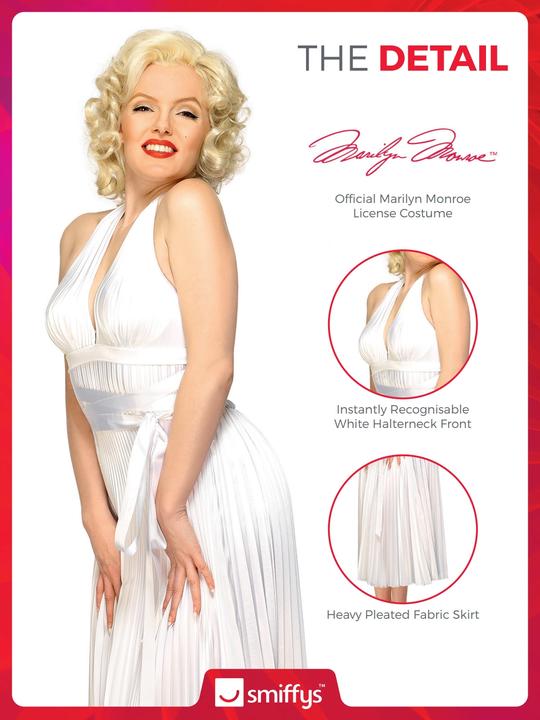 Actual product image Smiffys Marilyn Monroe Dress Size (One size)