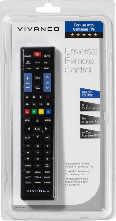 Actual product image Vivanco Rr 220 (Device-specific remote control, Infrared)