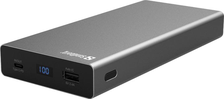 Actual product image Sandberg External battery pack (20000 mAh, 100 W, 74 Wh)