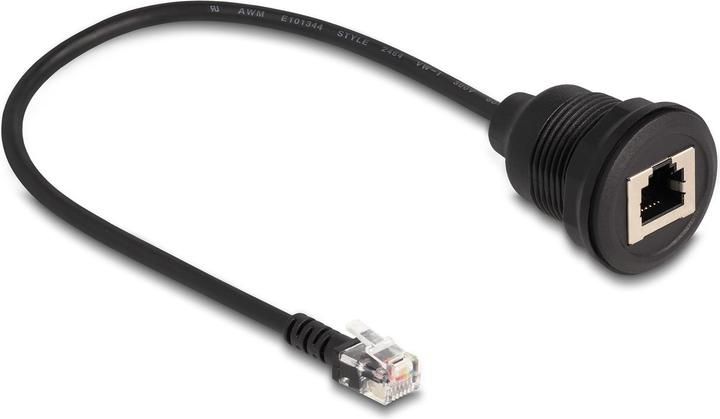 Produktbild Delock Kabel RJ12 Stecker zu RJ12 Buchse zum Einbau 30 cm sc