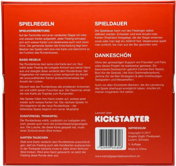 Image du produit Kampfhummel Lutte contre Das Bünzlitum (Allemand, Suisse-allemand)