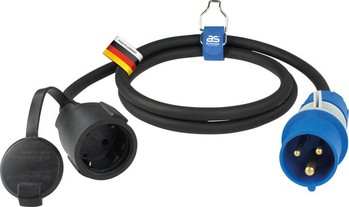 Produktbild As - Schwabe Camping CEE Adapterleitung mit Spannungsanzeige (CEE 7/3, CEE 7/3)