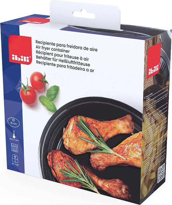 Image du produit Ibili Récipient rond pour friteuse 17.80 x 18 x 6.8 cm Parfait pour l'utilisation de la friture