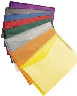 Image du produit Rexel Porte-documents Xtra Folder, DIN A4, blanc translucide, en plastique, fermeture à bouton-pression (A4, 5 x)