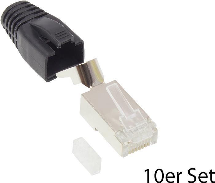 Immagine prodotto Good Connections GC N0094 Spina RJ-45 Cat.6A set di 10 nero (Connettore del cavo di rete)